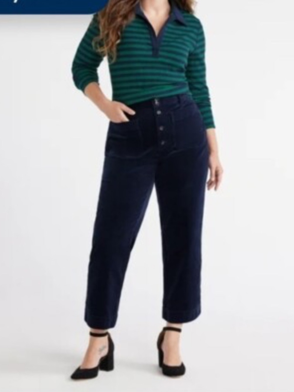 Women’s Navy Corduroy Pants